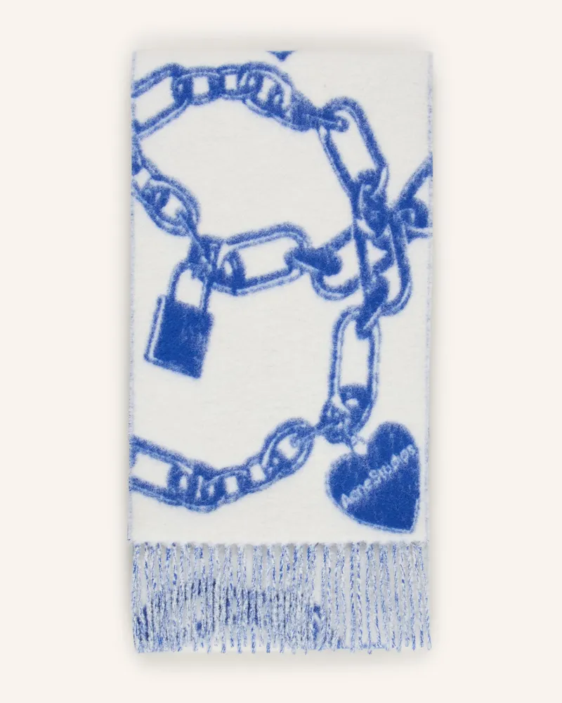 Acne Studios Schal Mit Alpaka weiss Weiss