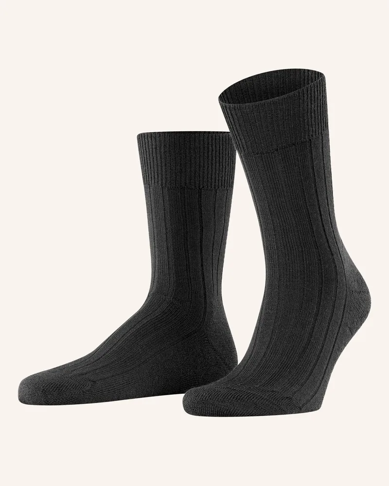 Falke Strümpfe Teppich Im Schuh Aus Merinowolle schwarz 3000