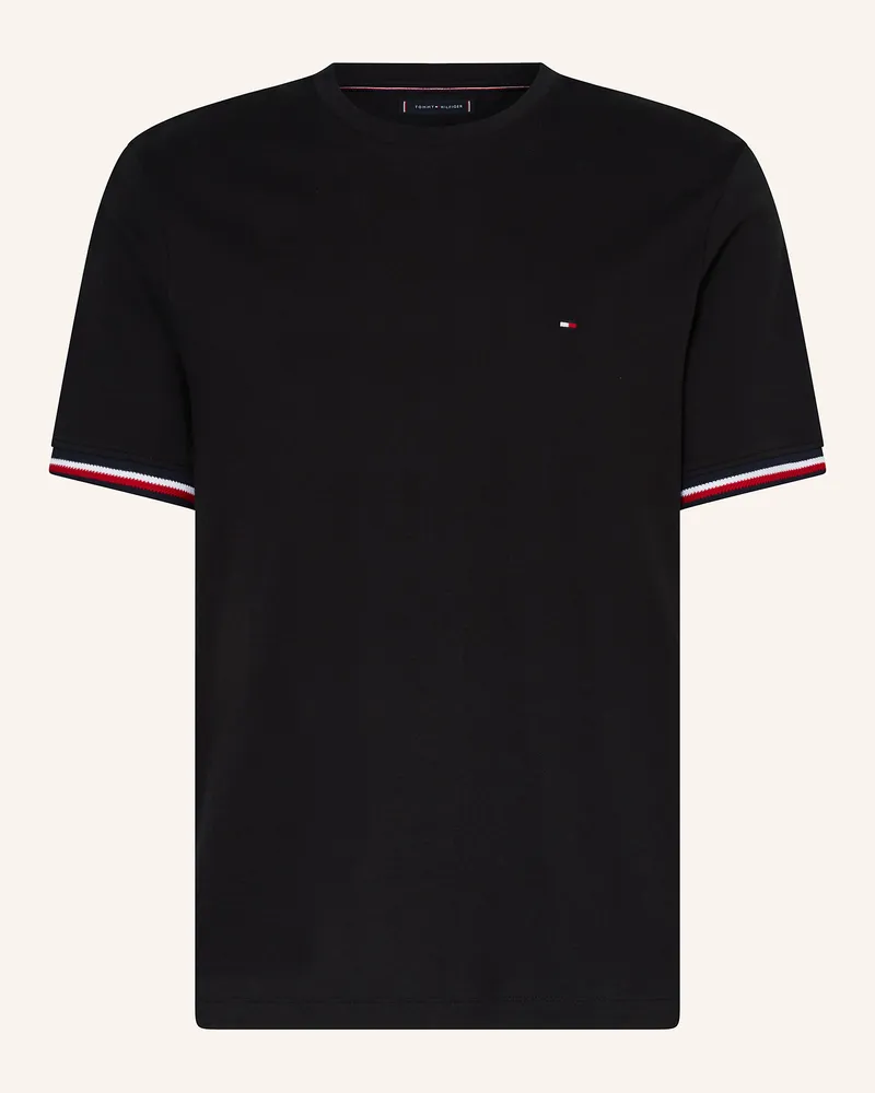 Tommy Hilfiger T-Shirt aus Piqué Schwarz