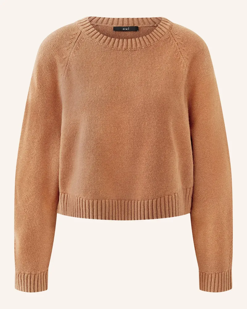 Oui  Pullover braun Cognac