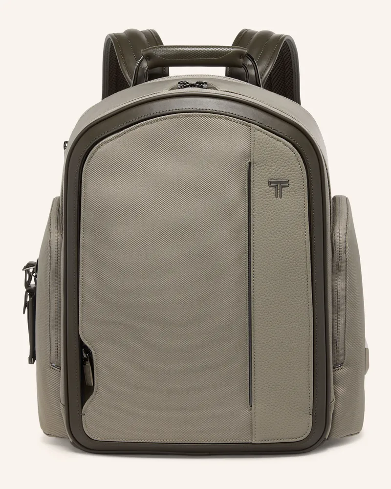 Tumi Arrivé Rucksack Larson Medium Mit Laptop-Fach beige Taupe