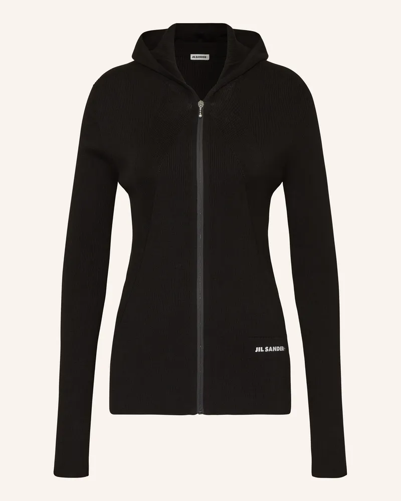 Jil Sander Strickjacke Schwarz