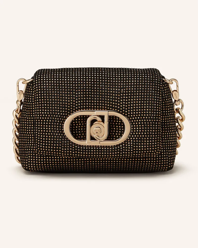 Liu Jo Umhängetasche mit Schmucksteinen Schwarz