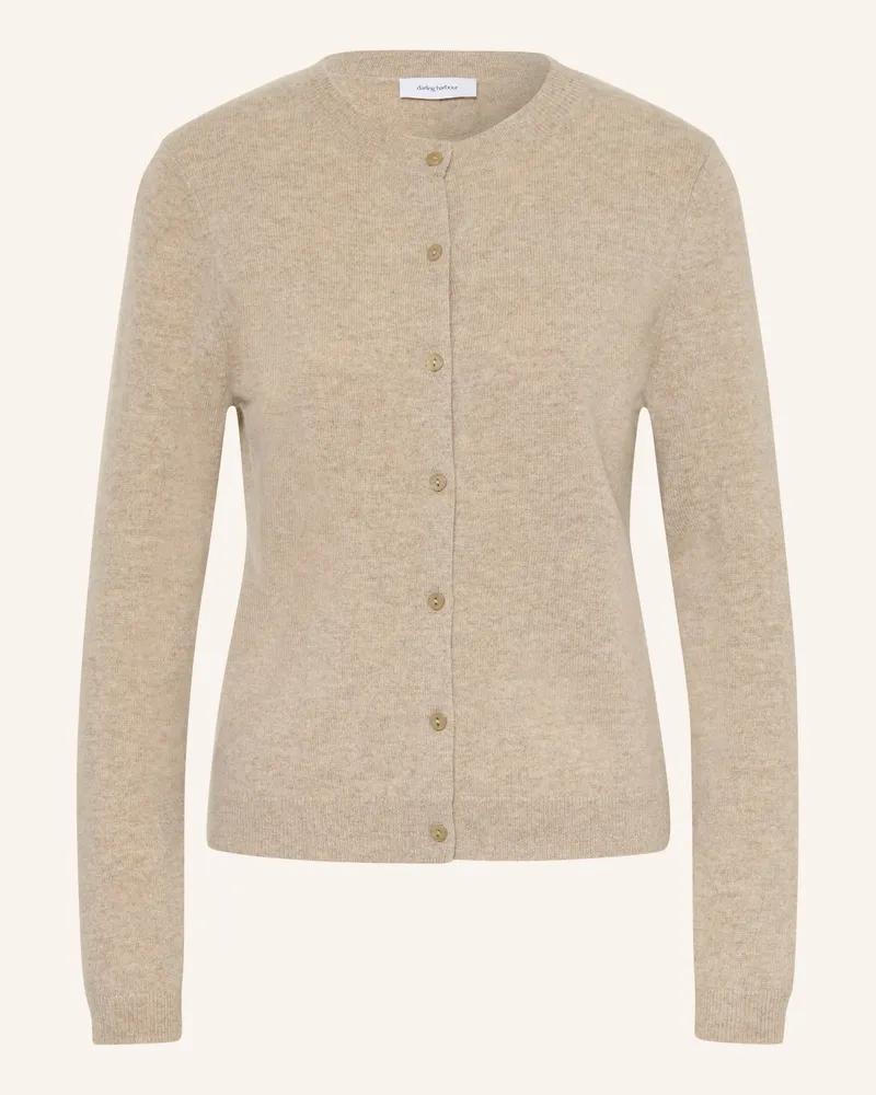 Darling Harbour Strickjacke Aus Cashmere braun Greige