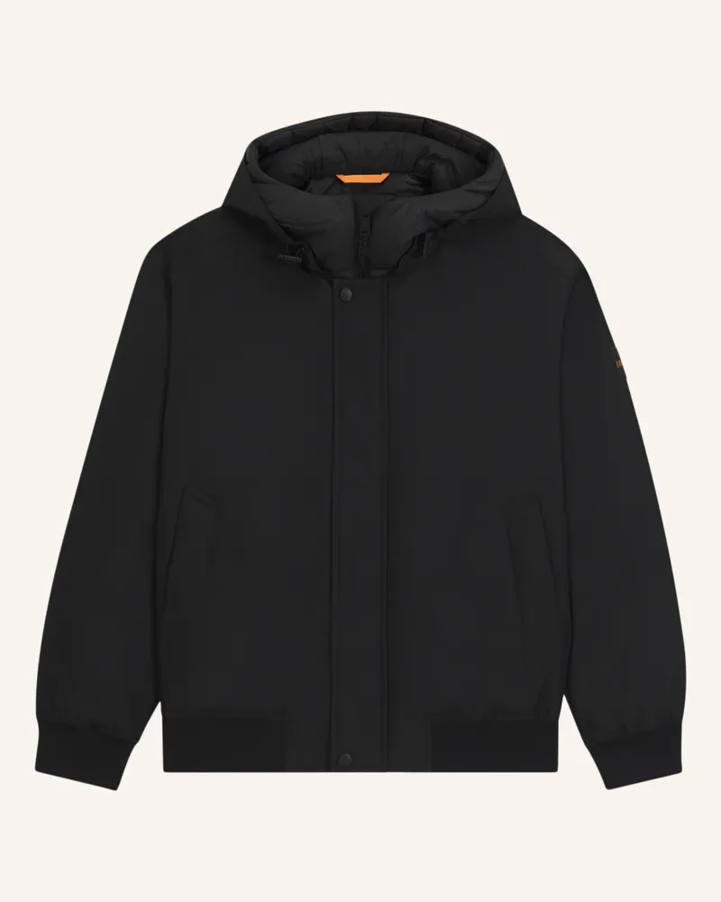 HUGO BOSS Casual Jacke OSIS1 Relaxed Fit Schwarz