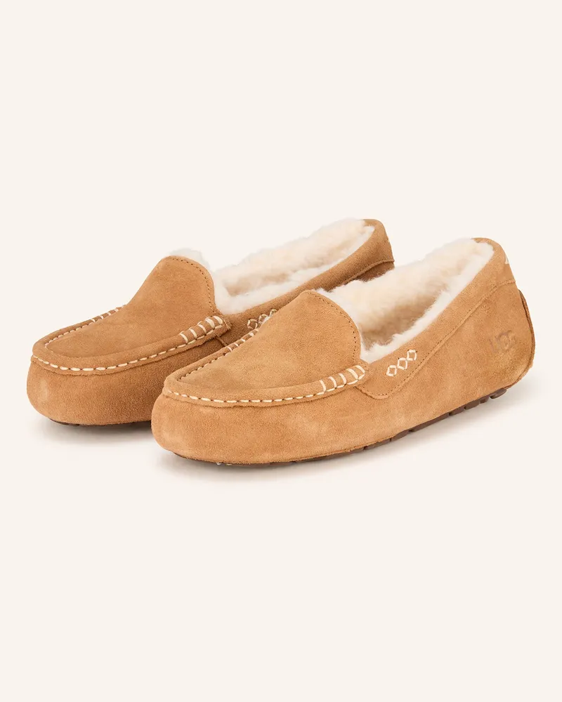 UGG Hausschuhe W Ansley braun Hellbraun