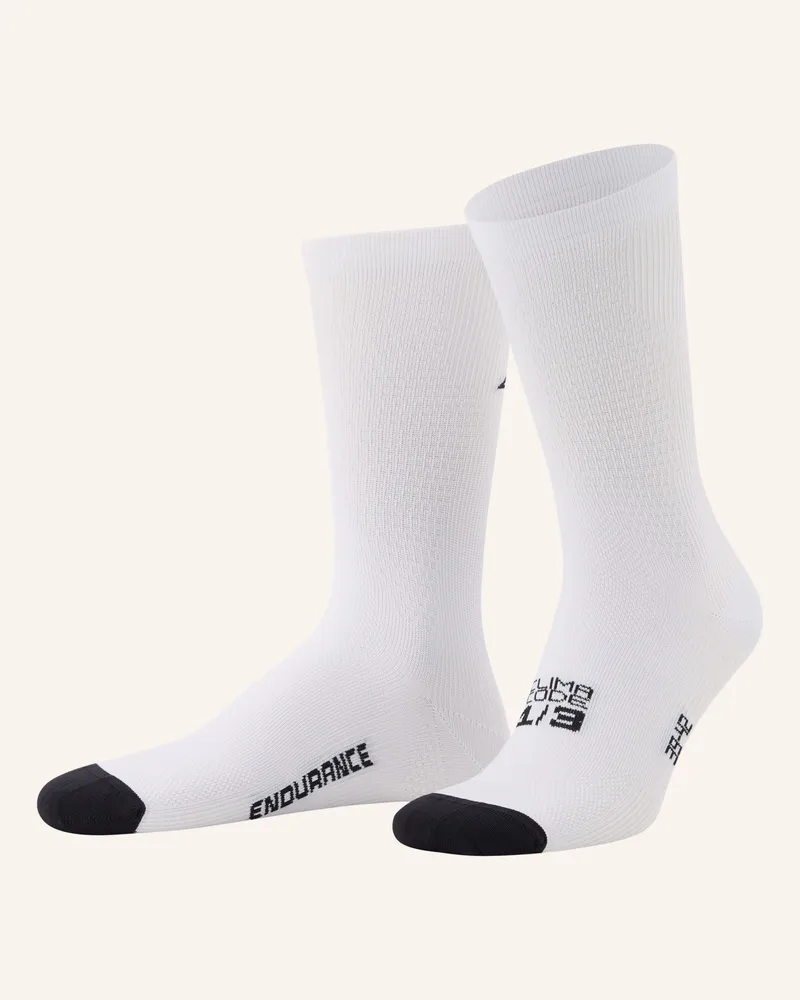 ASSOS Radsocken Endurance s11 weiss Weiss