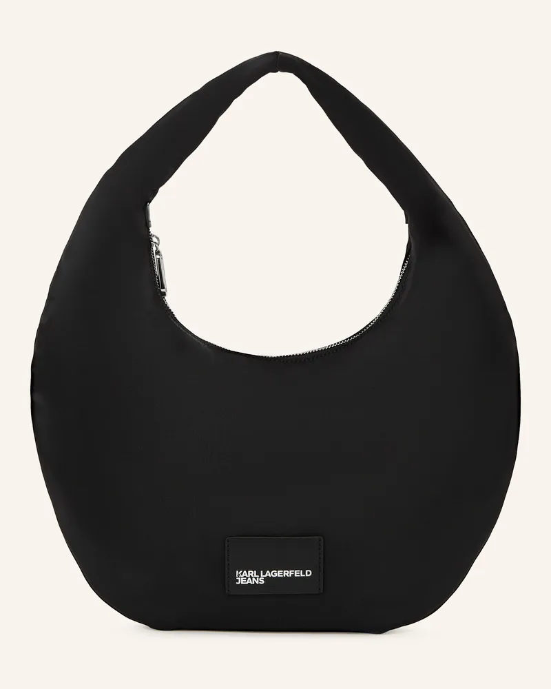 Karl Lagerfeld Hobo-Bag schwarz Schwarz