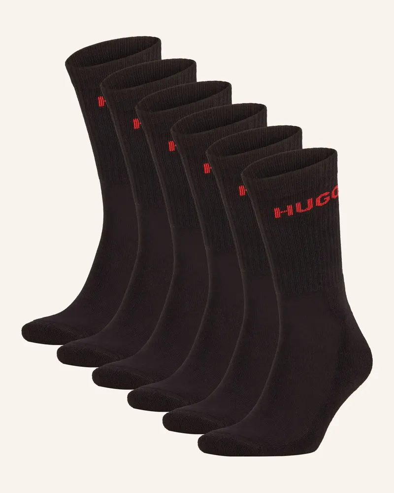 HUGO BOSS 6er-Pack Strümpfe schwarz 001