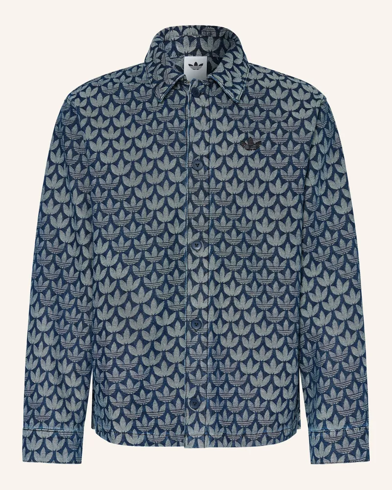 adidas Jeanshemd Loose Fit Dunkelblau