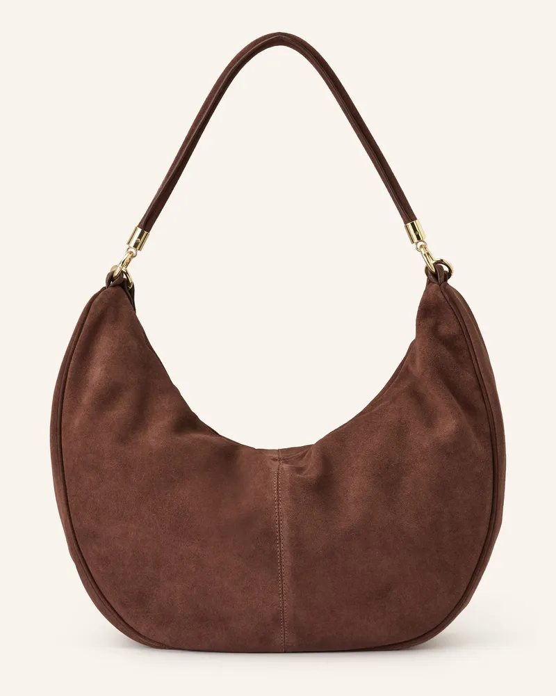 Arket Schultertasche Cognac