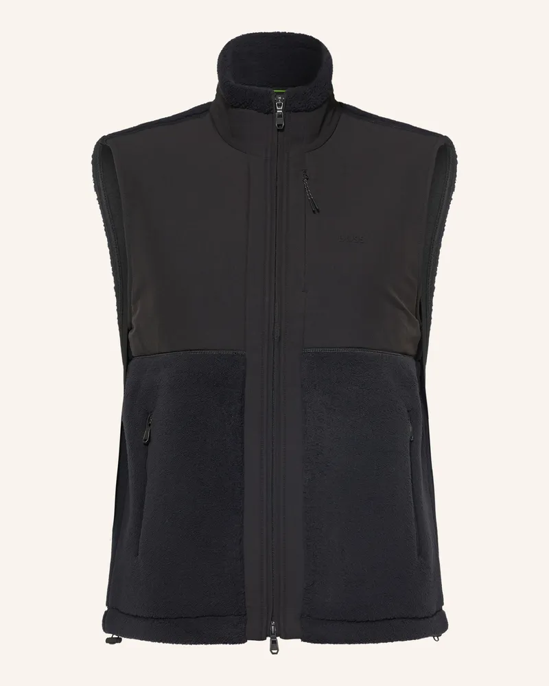 HUGO BOSS Fleeceweste Sveedy schwarz Schwarz