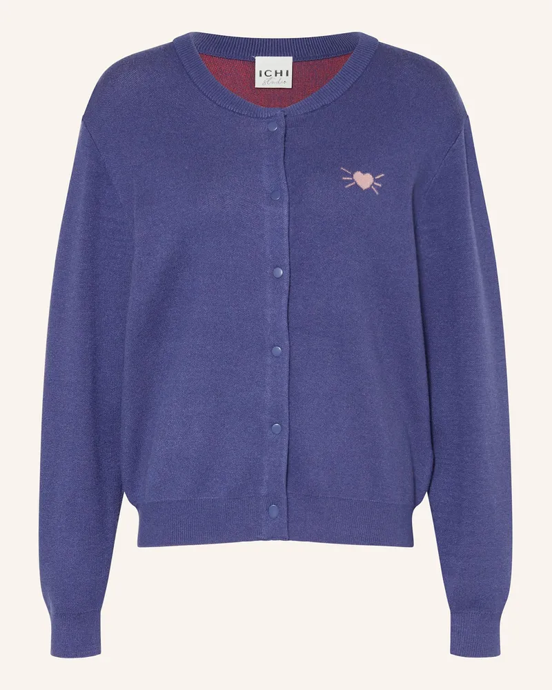ICHI Strickjacke IHEZANORA Blau