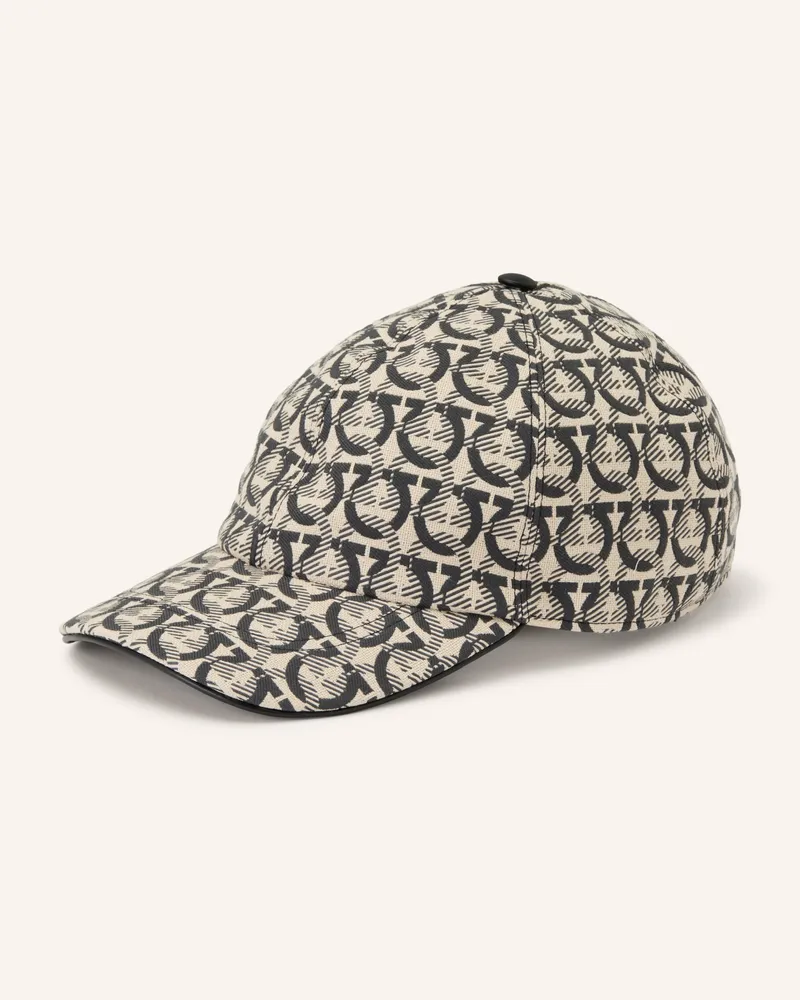 Ferragamo Cap schwarz Ecru