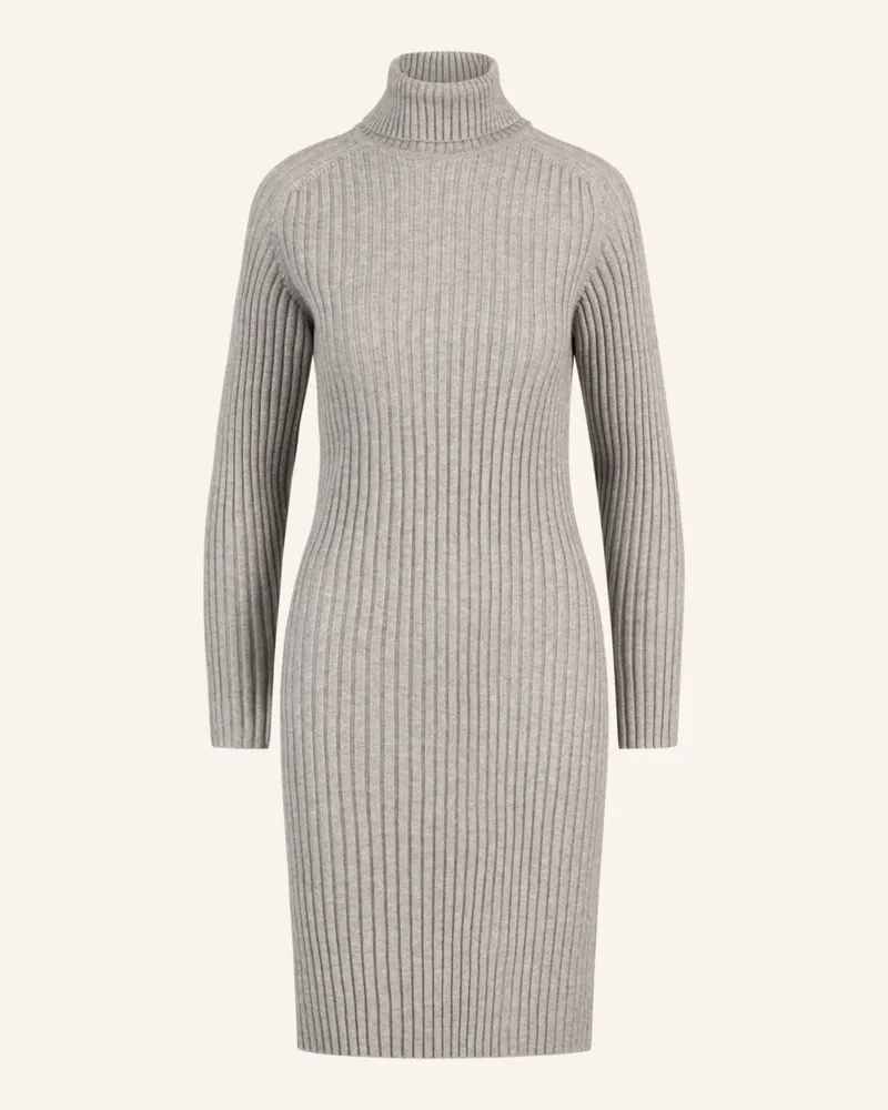 Apart Rippenstrickkleid Grau
