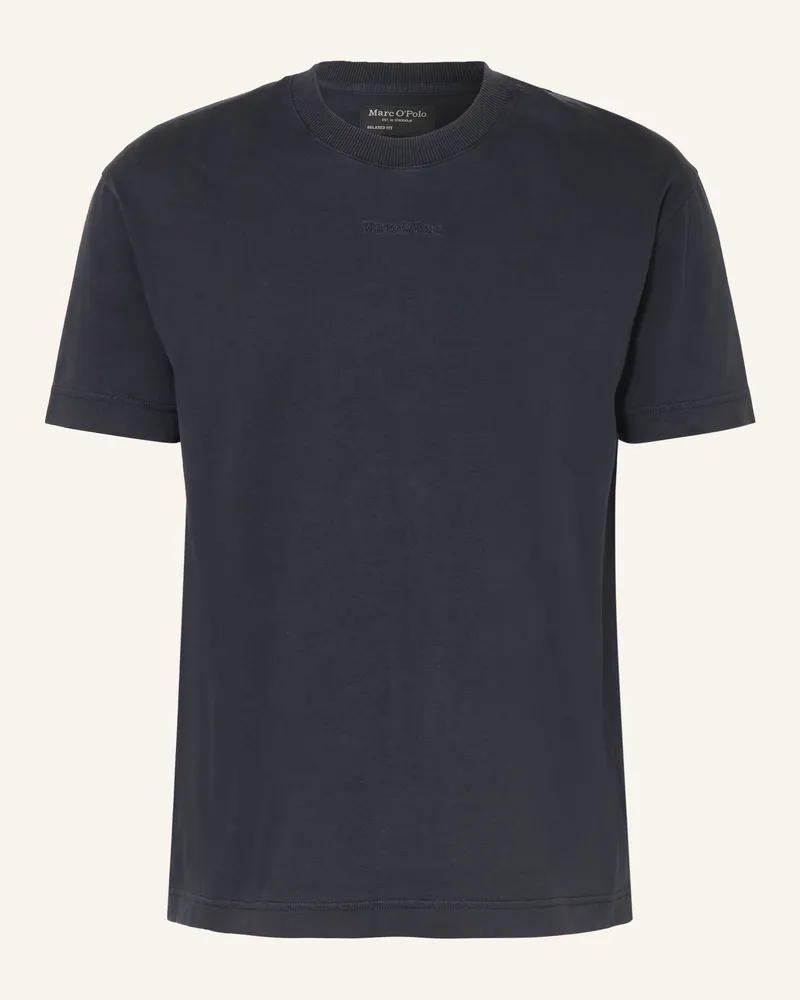Marc O'Polo T-Shirt weiss Dunkelblau