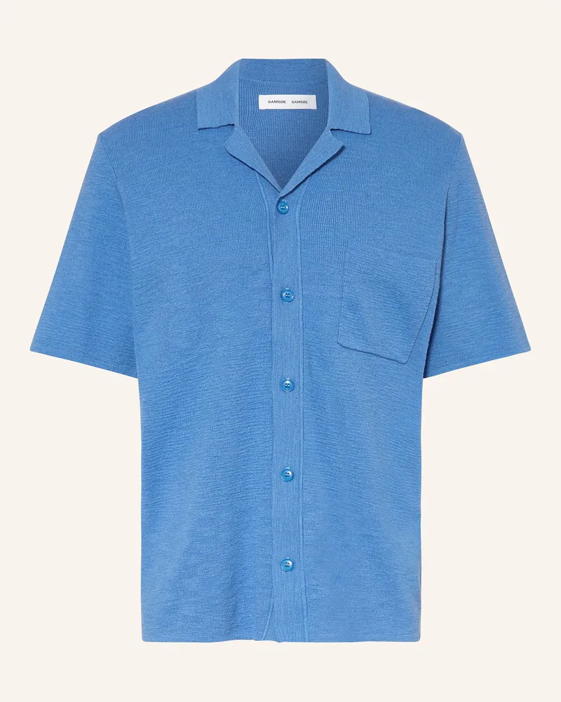 Samsøe & Samsøe Strickhemd Salarry blau Blau