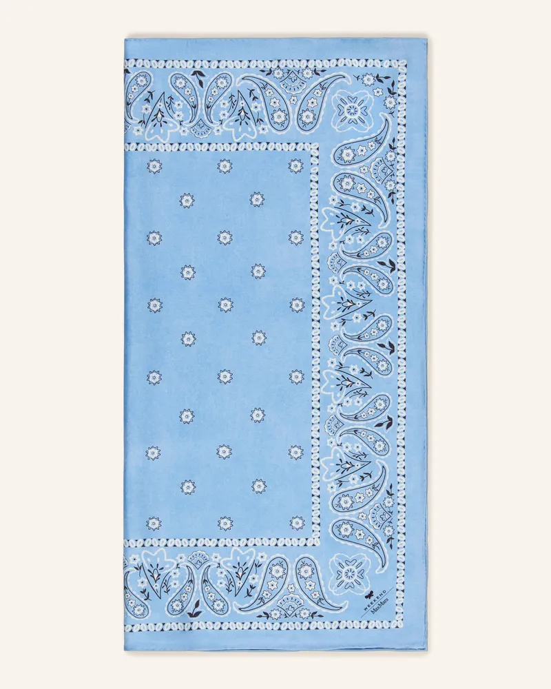 Max Mara Seidentuch Pentola blau Hellblau