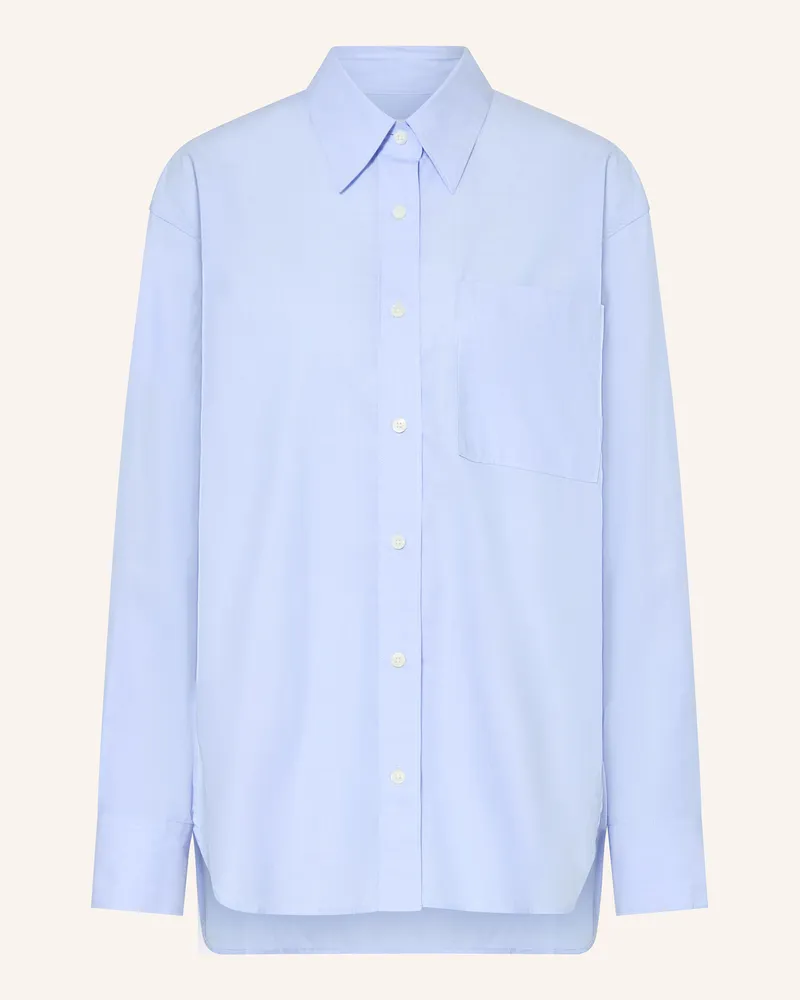 Closed Oversized-Hemdbluse Hellblau