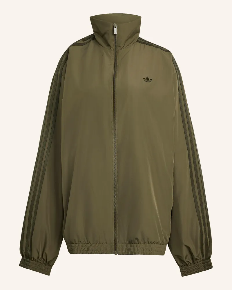 adidas Sweatjacke Firebird gruen Oliv