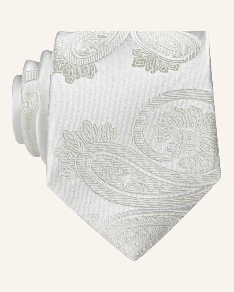 paul Krawatte weiss Creme