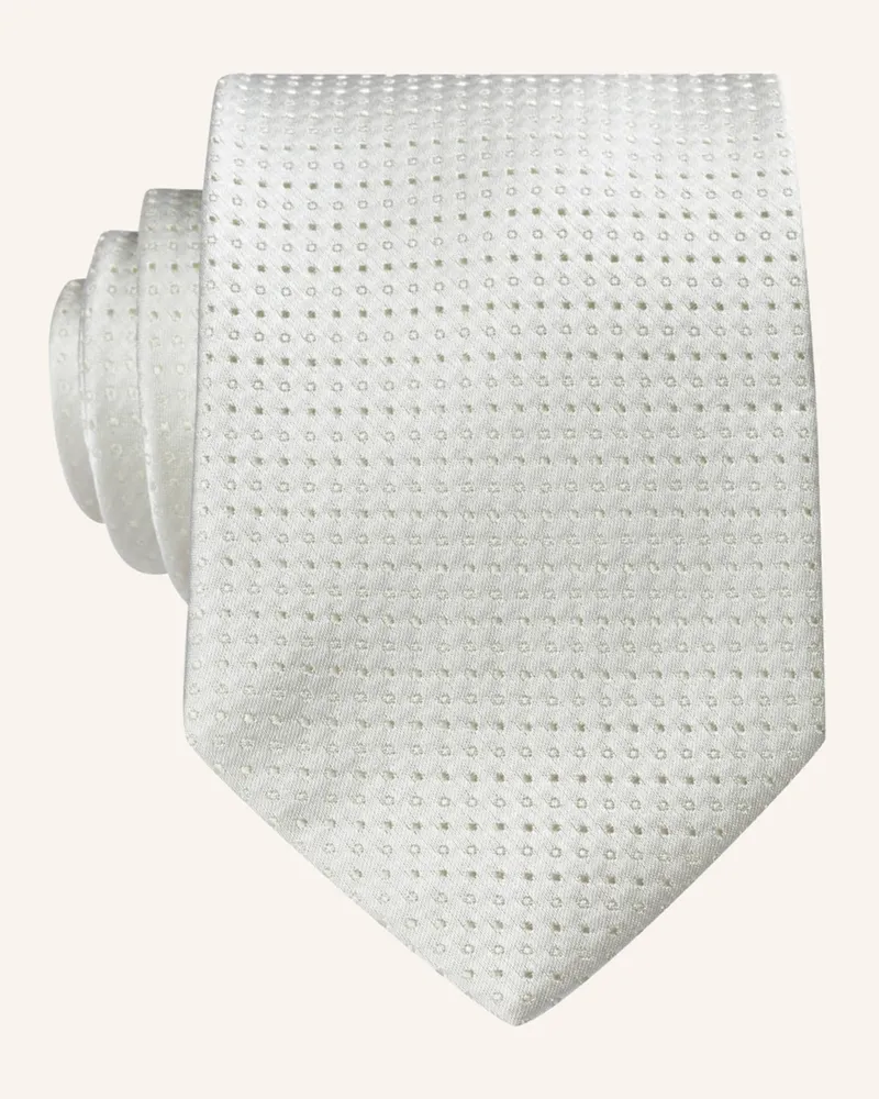 paul Krawatte weiss Creme