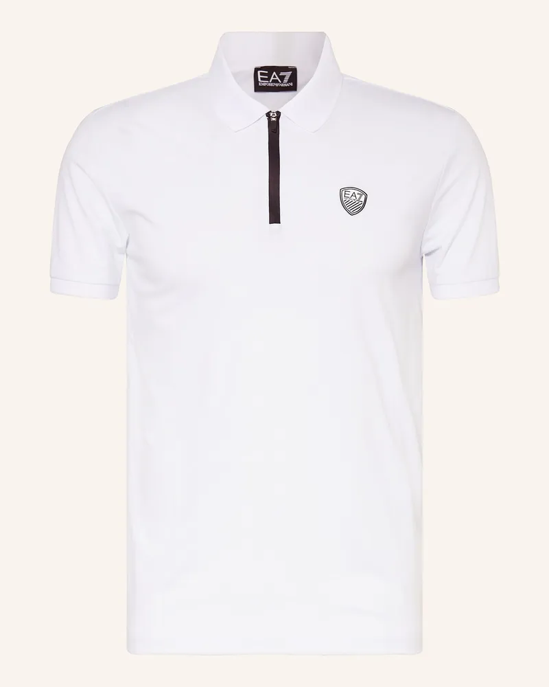 EA7 Funktions-Poloshirt Train Premium weiss Weiss