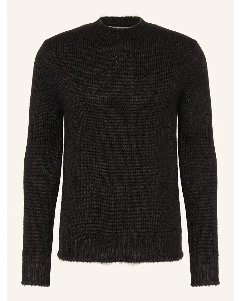 Jil Sander Alpaka-Pullover Schwarz