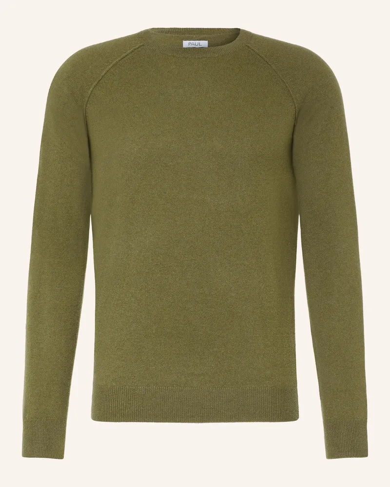 paul Cashmere-Pullover gruen Oliv