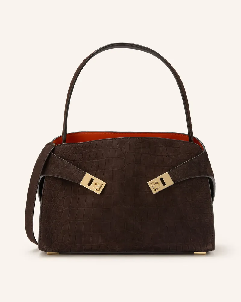 Ferragamo Handtasche Hug braun Dunkelbraun