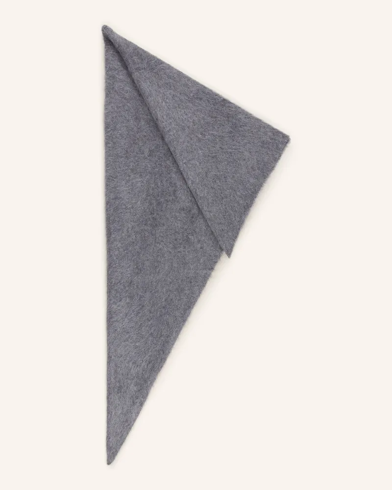 (THE MERCER) N.Y. Dreieckstuch Aus Cashmere grau Hellgrau