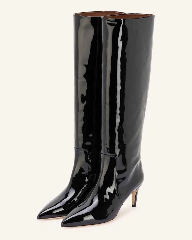 Paris Texas Lackstiefel Schwarz