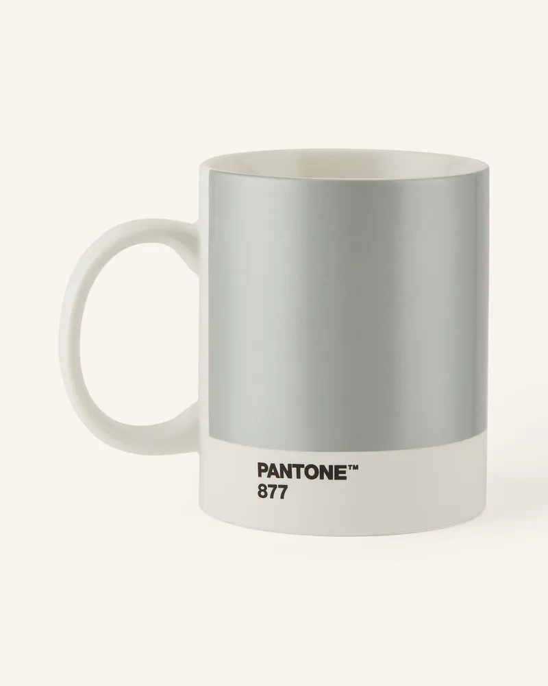 Pantone Universe Henkelbecher silber Hellgrau