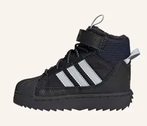 Superstar Winter Trek Kids Schuh schwarz