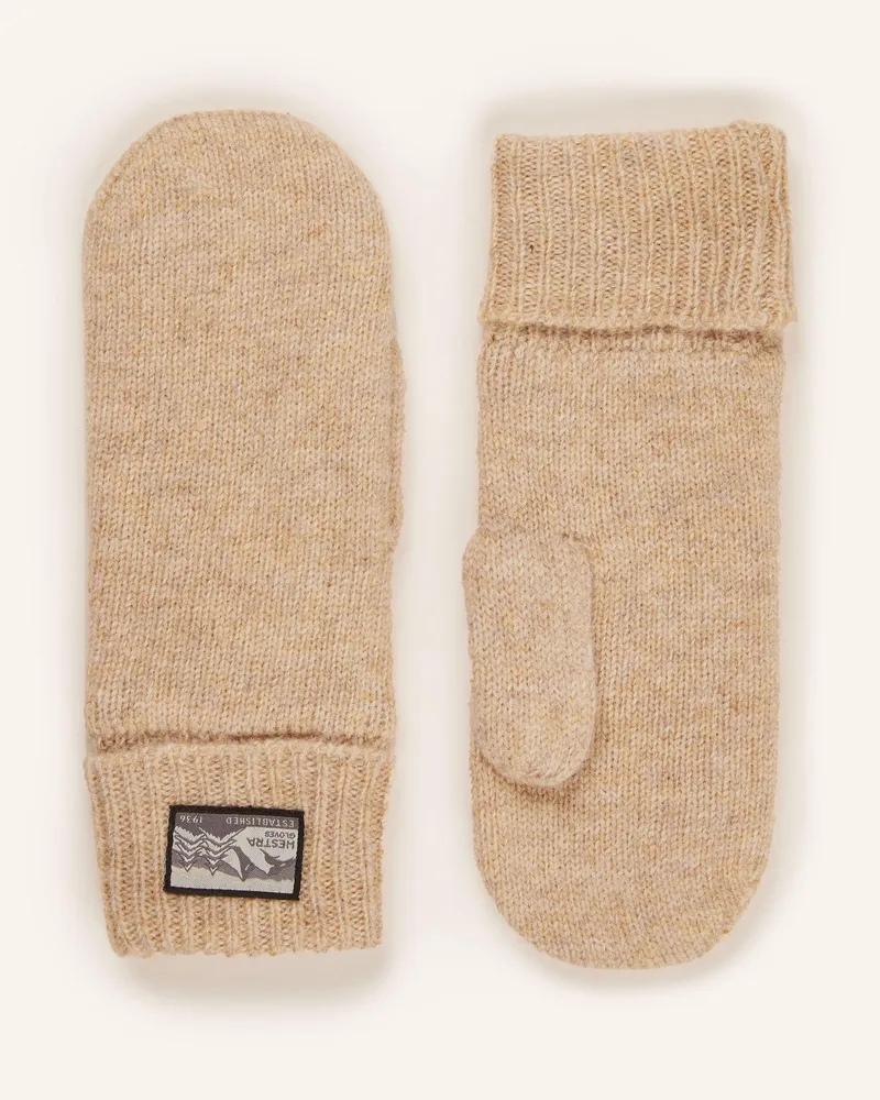 Hestra Fäustlinge RAGGWOOL MITT Beige
