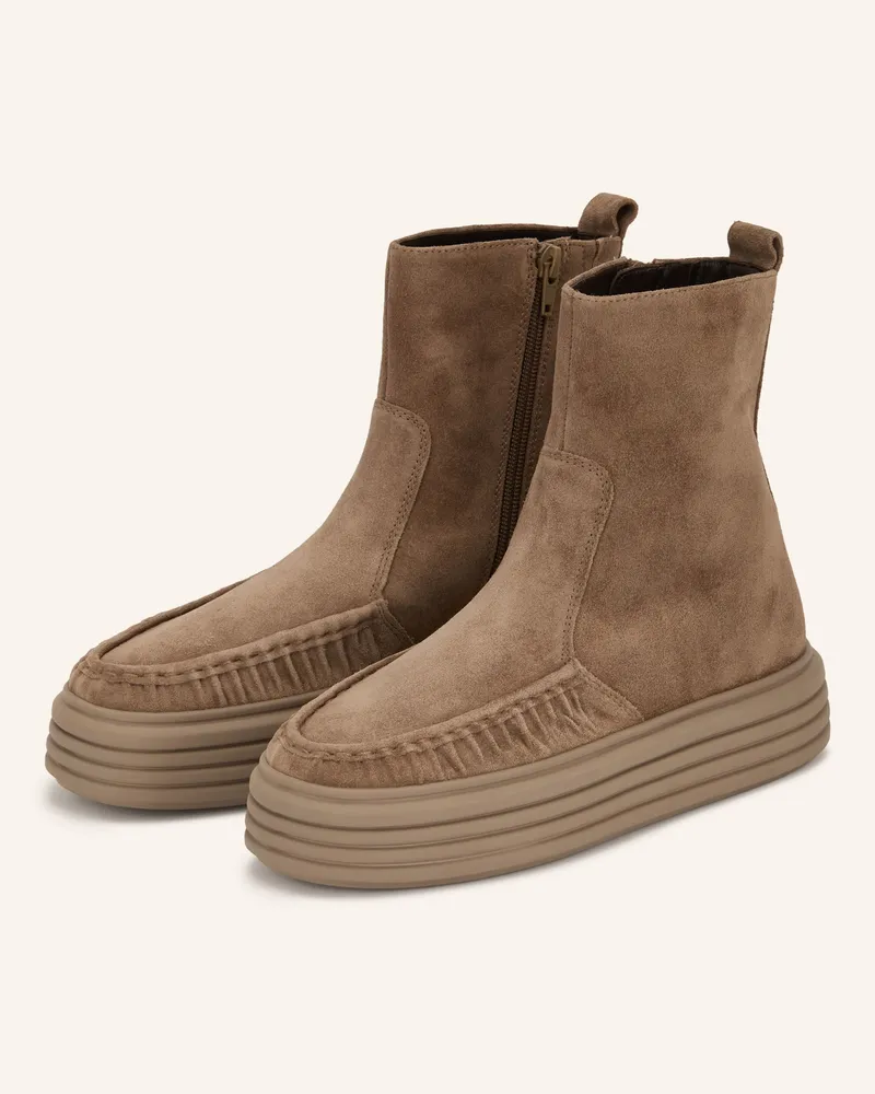 Kennel & Schmenger Plateau-Boots Lilo braun Taupe
