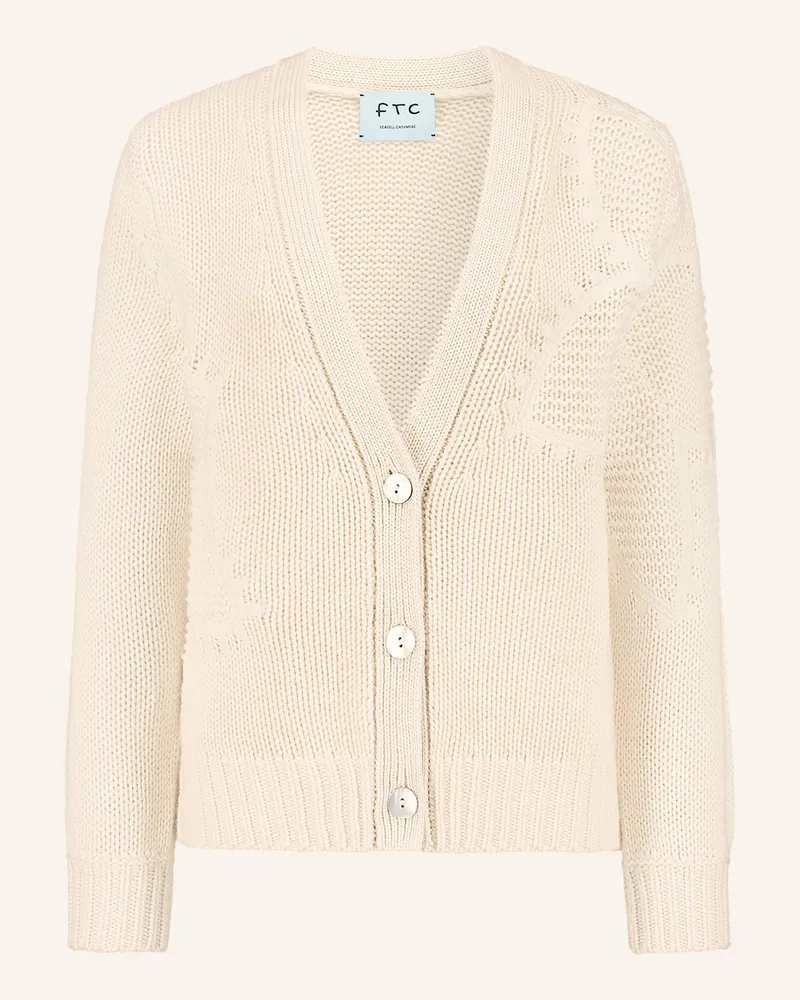 FTC Cashmere Strickjacke Mit Cashmere beige Beige