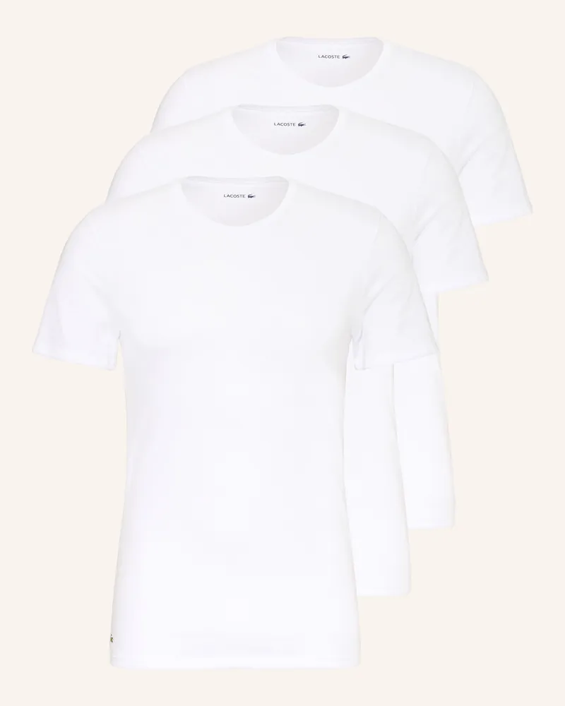 Lacoste 3er-Pack T-Shirts Weiss