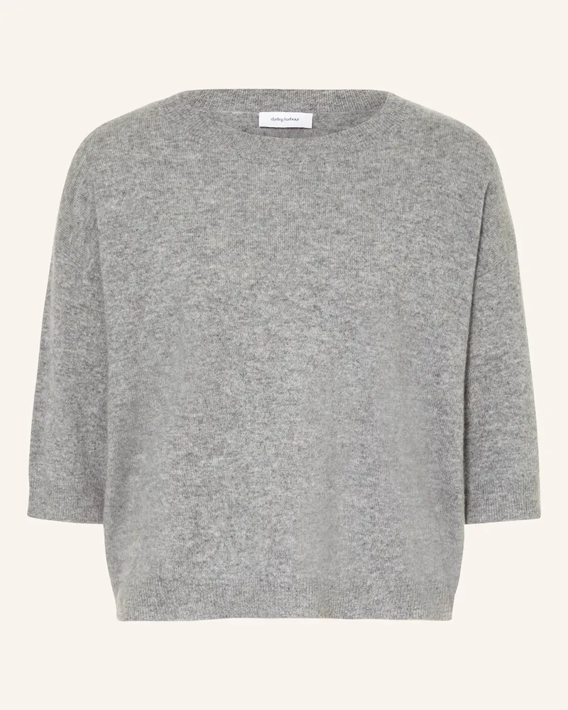 Darling Harbour Cashmere-Pullover mit 3/4-Arm Grau