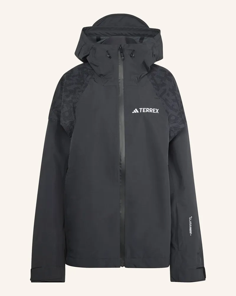 adidas TERREX XPERIOR HYBRID PRIMEKNIT CLIMAPROOF+ JACKE Schwarz