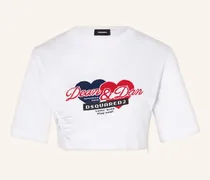 Cropped-Shirt weiss