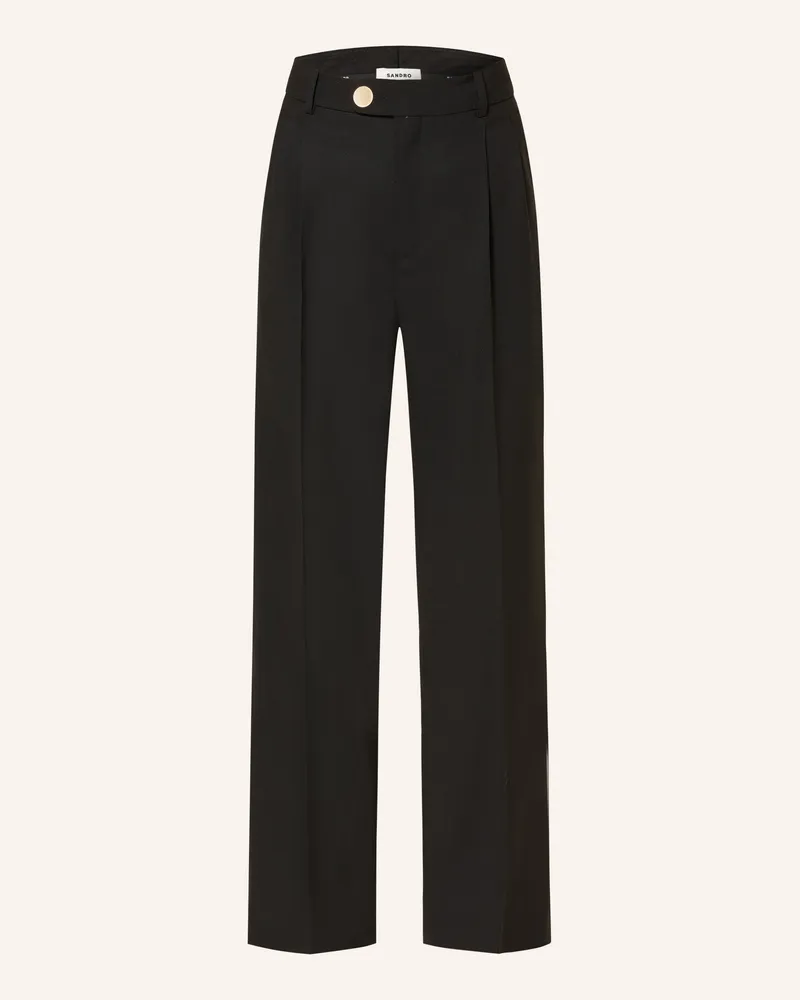 Sandro Marlenehose schwarz Schwarz