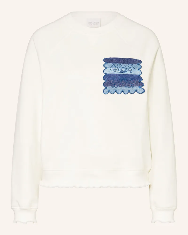 Rich&Royal Sweatshirt Ecru