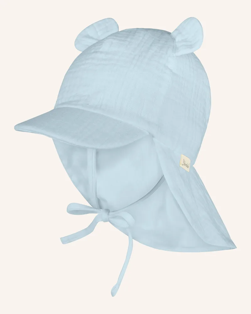 Sterntaler Schirmmütze Mit Nackenschutz Ohren blau Blau