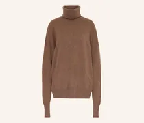 Oversized-Rollkragenpullover Gia braun