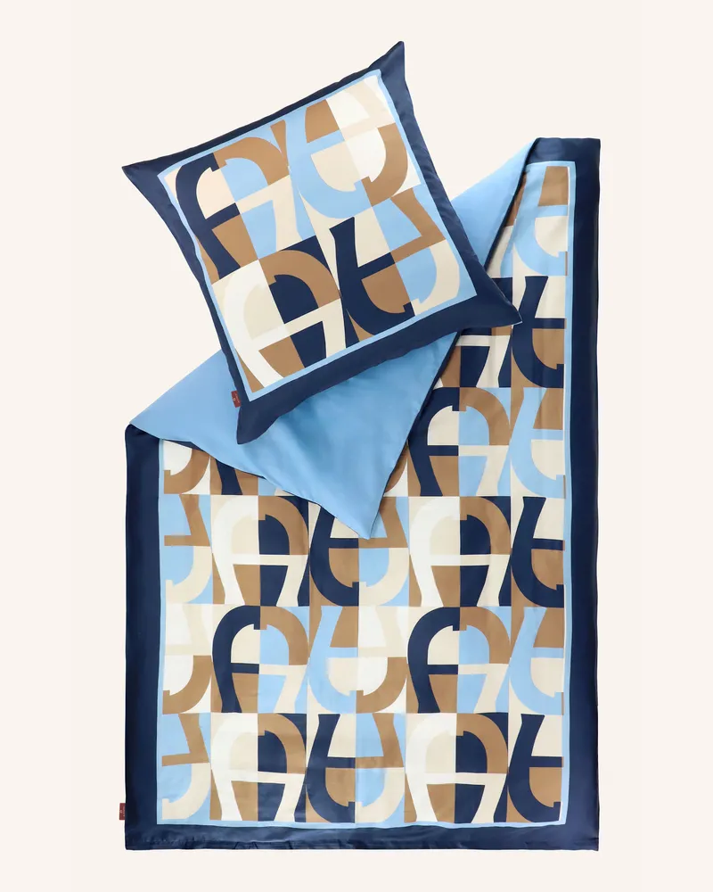 Aigner Satin Bettwäsche Dora blau Blau