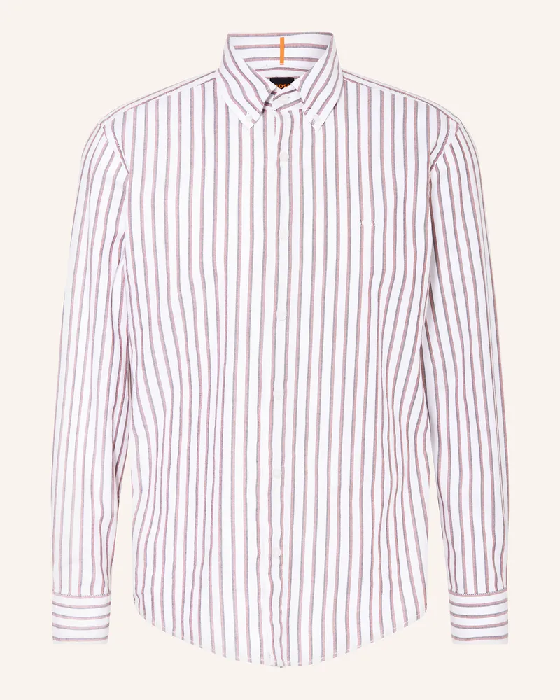 HUGO BOSS Hemd RICOPLUS Regular Fit Weiss