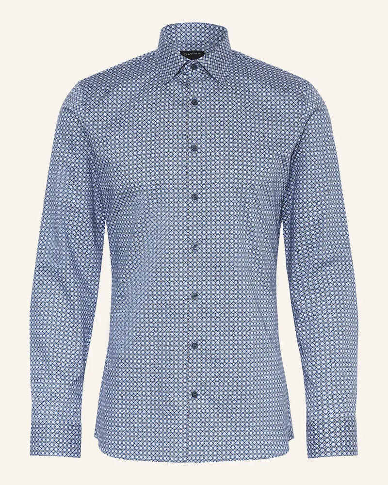Olymp Hemd No. Six super slim Blaugrau