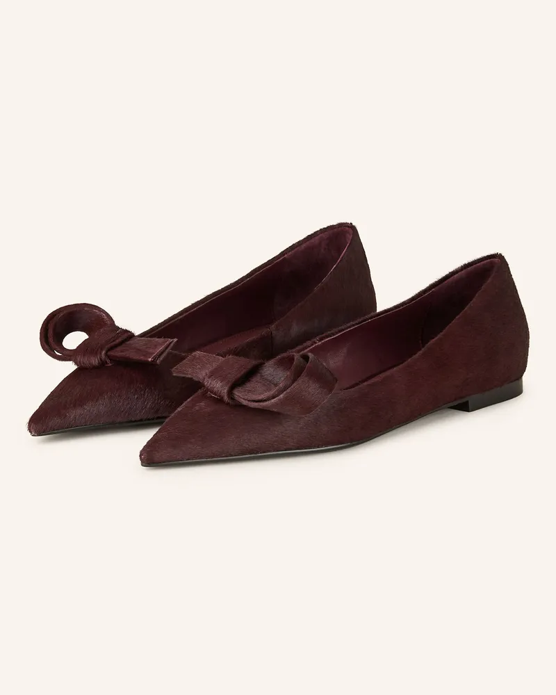 Lola Cruz Ballerinas rot Dunkelrot