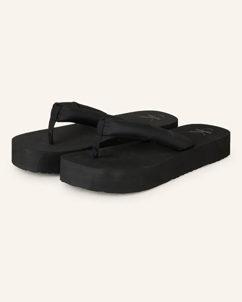 Calvin Klein Zehentrenner schwarz Schwarz